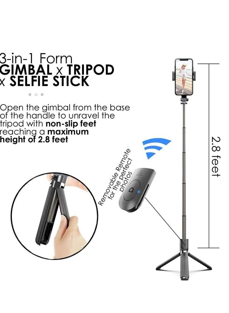 Phone Planet Photography Gimbal for Smartphone Mobile Stabilizer for Vlog Video Recording (Vlogging Gimbal)Q08 - Image 3