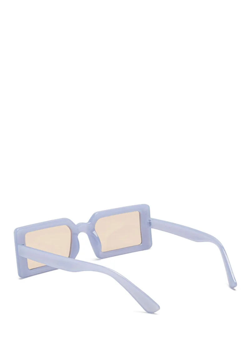 London Rag Rectangular Frame Sunglasses in Jelly Blue