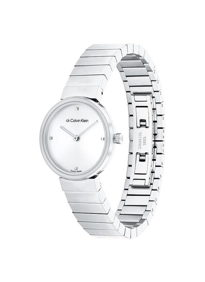 CALVIN KLEIN Women's Analog Round Stainless Steel Wrist Watch 25000041 - 28 mm  - Image 2