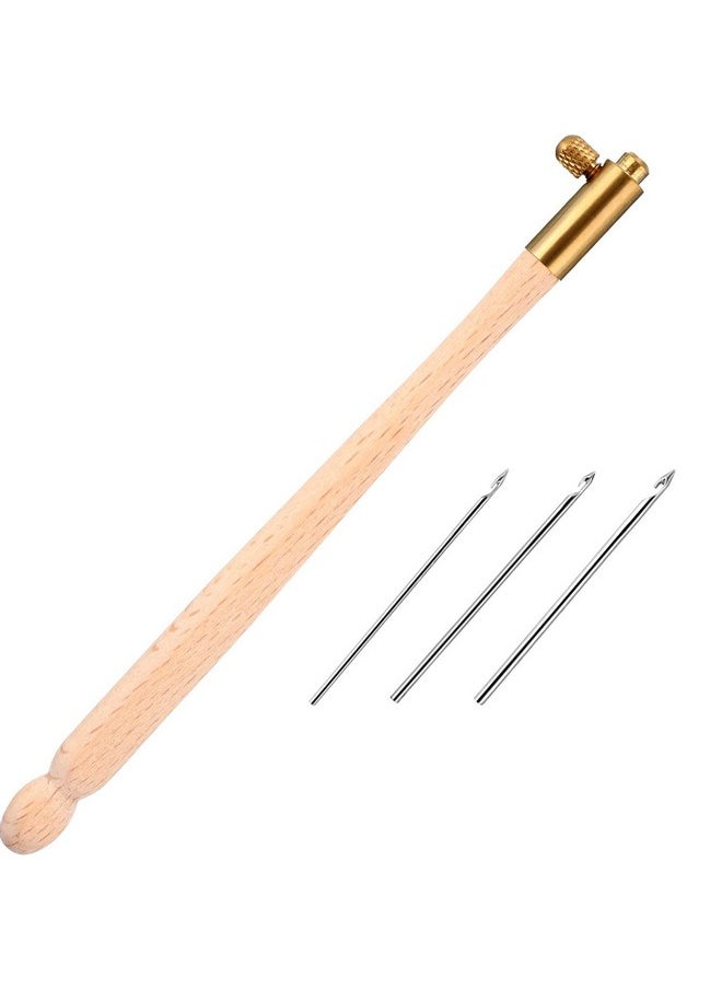 meekoo Tambour Hook With 3 Needles (70 90100) Embroidery Beading Needle Tools Sequin Beads Needle Set Crochet Tool Kit (1)  - Image 1