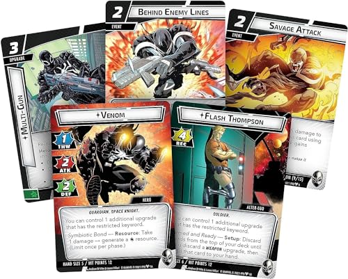 Fantasy Flight Games Marvel Champions The Card Game Venom HERO PACK - Superhero Strategy Game, Cooperative Game for Kids and Adults, Ages 14+, 1-4 Players, 45-90 Minute Playtime, Made by Fantasy Flight Games - Image 3