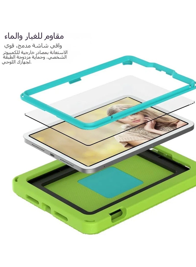 حافظة لوحي مقاومة للصدمات مع إطار مقاوم للماء لجهاز iPad mini 6 / mini 2024 Global Hawk EVA + PC - Image 3