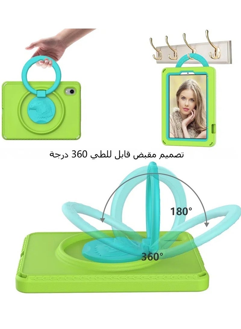 حافظة لوحي مقاومة للصدمات مع إطار مقاوم للماء لجهاز iPad mini 6 / mini 2024 Global Hawk EVA + PC - Image 2