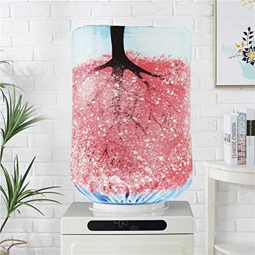 ZUYYON 5 Gallon Water Dispenser Barrel Dust Cover Water Cooler Dust Proof Cover for Decoration, Reusable Bottle Bucket Protector(Cherry Tree) - Image 4
