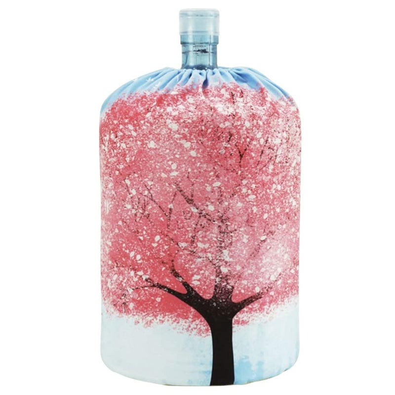 ZUYYON 5 Gallon Water Dispenser Barrel Dust Cover Water Cooler Dust Proof Cover for Decoration, Reusable Bottle Bucket Protector(Cherry Tree) - Image 5