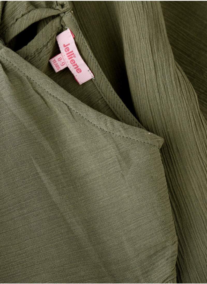Jelliene Trendy Tween Style: Girls Crepe Blouse Chic Comfort & Effortless Look  - Image 3