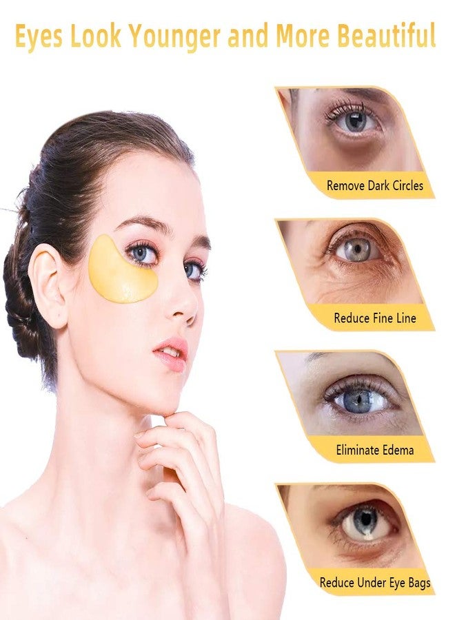 MOND'SUB Under Eye Patches 30 Pairs- Dark Circles, Puffy Eyes Treatments–Reduce Wrinkles and Fine Lines, Hydrating and Anti-Wrinkle Effect Under-Eye Patches with Hyaluronic Acid and Collagen (24K Gold) - Image 2