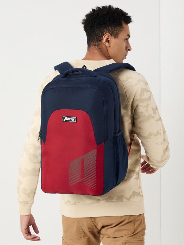 Torq Polyester Backpack for Men & Women | School Backpack | College Backpack | Casual Backpack | 40L Posidn_Blue - Image 2