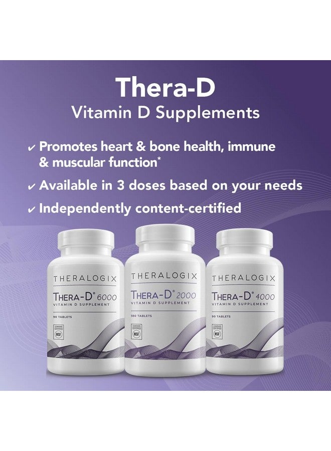 Theralogix Thera D 4000 Vitamin D Supplement ; 4 000 Iu Vitamin D3 Tablets ; 90 Day Supply ; Manufactured In The Usa - Image 5