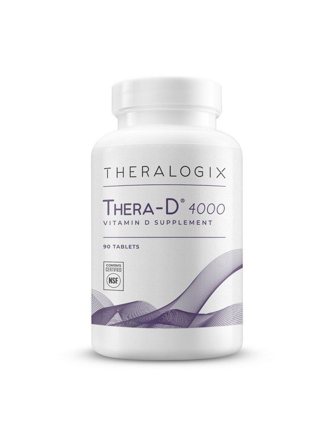 Theralogix Thera D 4000 Vitamin D Supplement ; 4 000 Iu Vitamin D3 Tablets ; 90 Day Supply ; Manufactured In The Usa - Image 1
