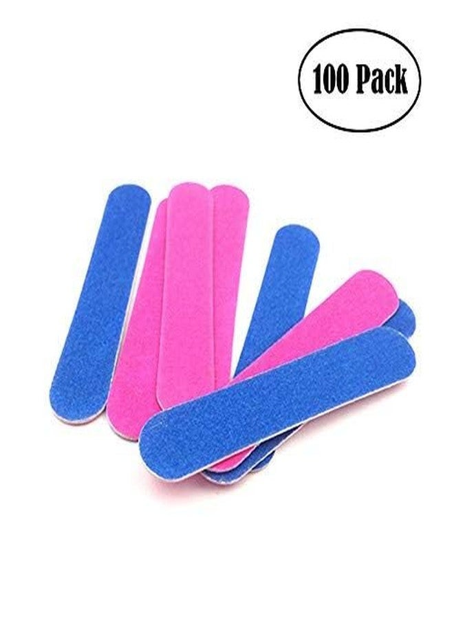 SPARKLING NAILON Mini Nail File 180/240 Grit - Pack of 100 Disposable Double Sided Emery Boards | Professional Manicure Pedicure Nail Shaping Tools for Home & Salon Use - Image 2