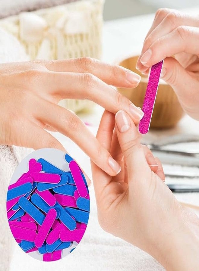 SPARKLING NAILON Mini Nail File 180/240 Grit - Pack of 100 Disposable Double Sided Emery Boards | Professional Manicure Pedicure Nail Shaping Tools for Home & Salon Use - Image 5