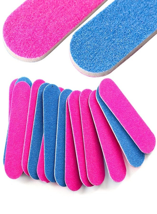 SPARKLING NAILON Mini Nail File 180/240 Grit - Pack of 100 Disposable Double Sided Emery Boards | Professional Manicure Pedicure Nail Shaping Tools for Home & Salon Use - Image 1