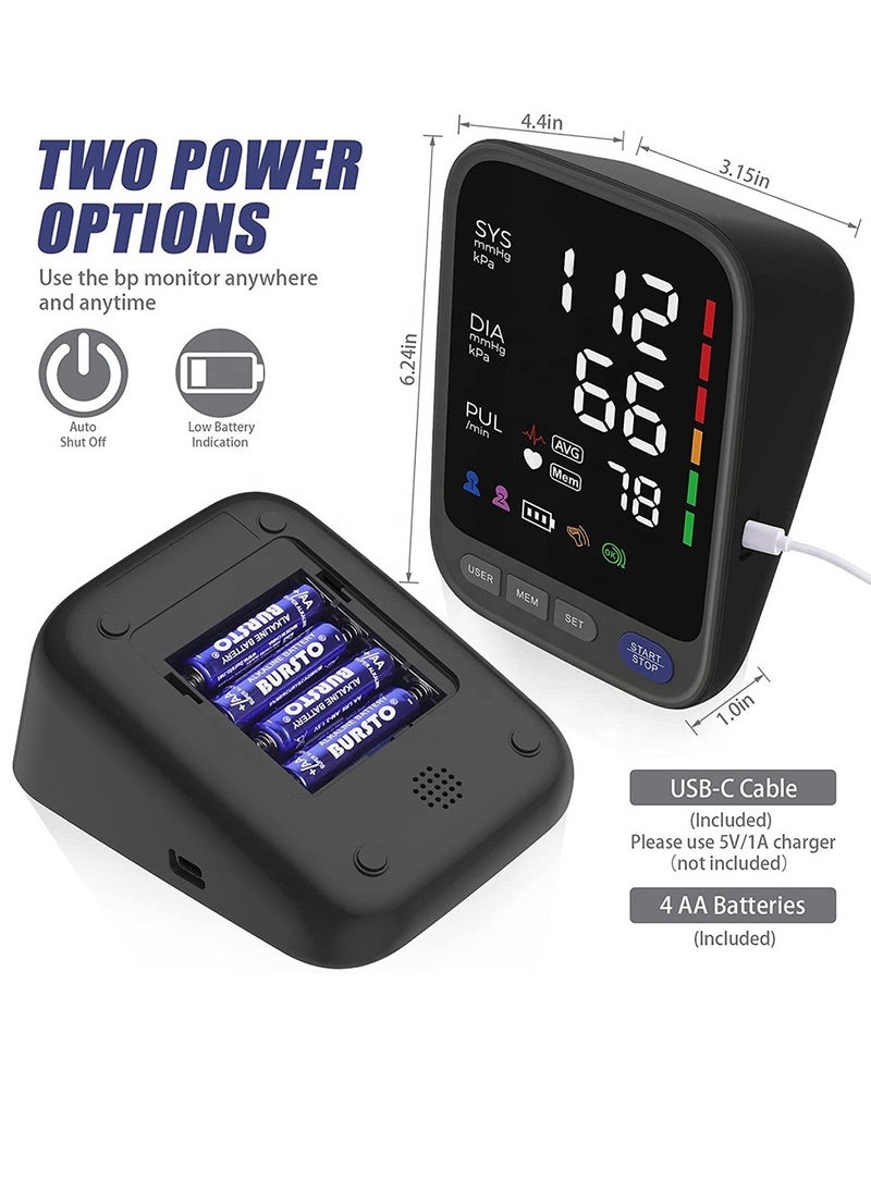 Generic - Blood Pressure Machine, Automatic Digital Upper Arm Blood Pressure Monitor with Adjustable Large Cuff - Image 1
