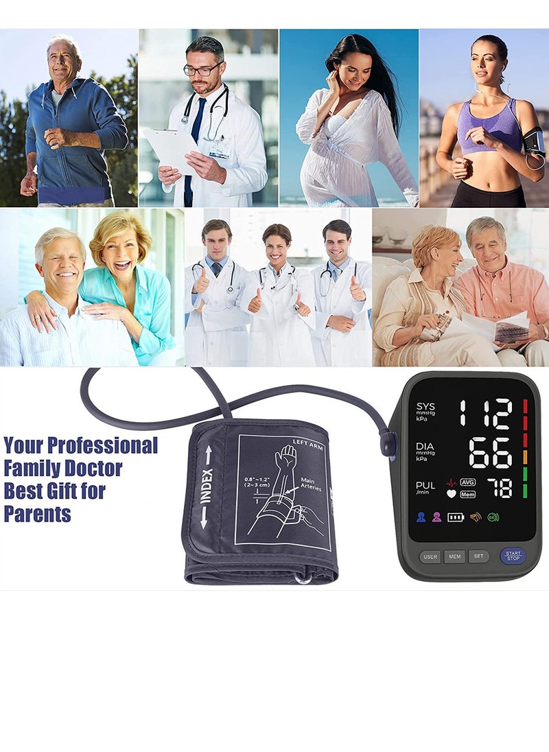 Generic Blood Pressure Machine, Automatic Digital Upper Arm Blood Pressure Monitor with Adjustable Large Cuff  - Image 4