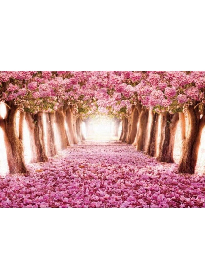 1000 Pieces Jigsaw Paper Puzzles, Building Model - Cherry Tree Romantic Pink - Image 4