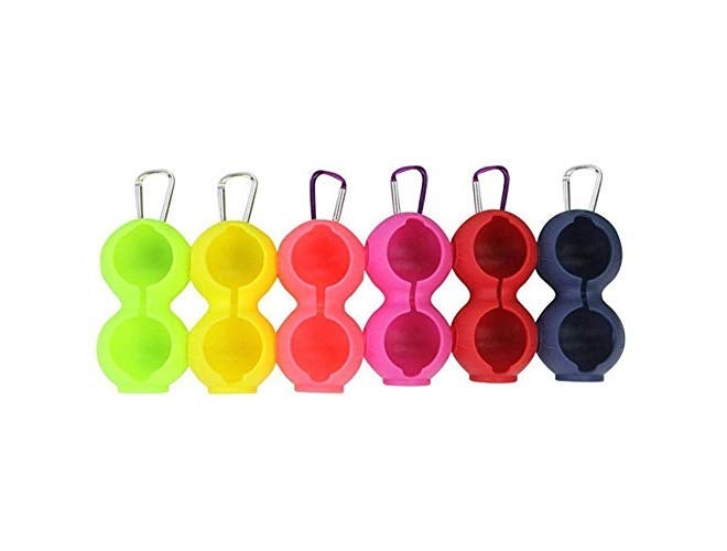 Ball Holder (Silicone) Pack of 2 Pcs (Black+Yellow)