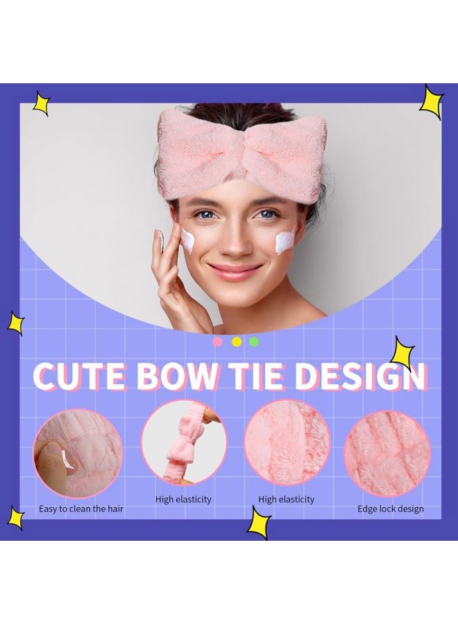 WSYUB Spa Headbands, Makeup Headbands,Bow Headband for Washing Face skincare headbands for women, Hair Bands - Image 4