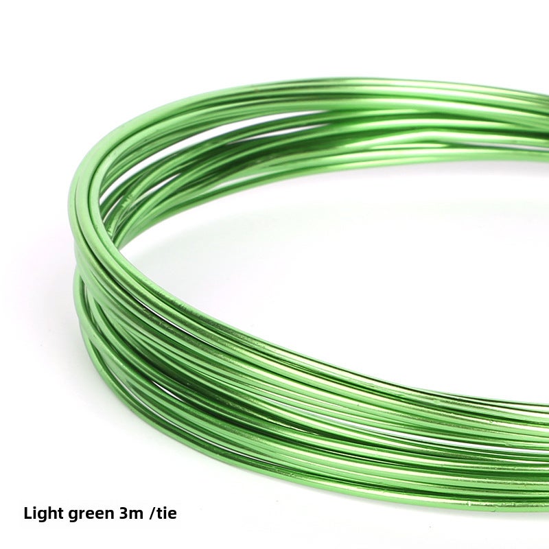 1mm-2.5mm Oxidized Colorful Aluminum Wire for DIY Crafts Light green 