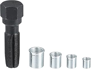 X AUTOHAUX X AUTOHAUX 5 Pcs 14mm Engine Cylinder Head Rethreaded Kit Spark Plug Rethreader Kit Reamer Cylinder Thread Repair Tool  - Image 1