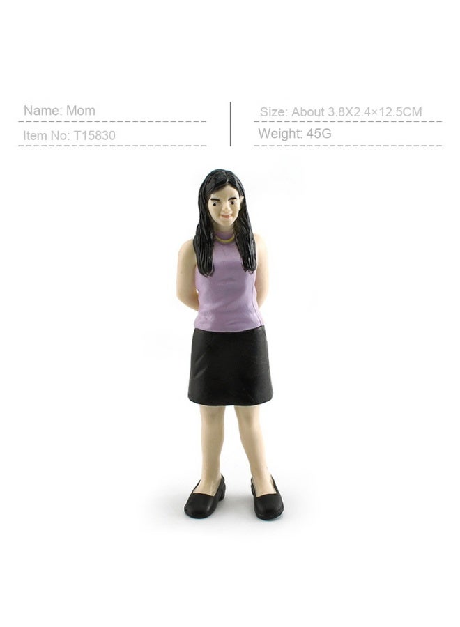 NIBEMINENT Realistic Figurine Model - Family Members Static Ornaments Toy