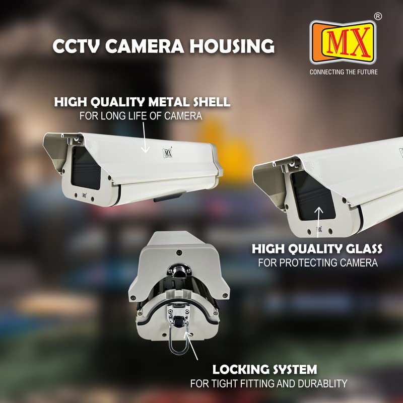 MX Outdoor WiFi CCTV Bullet Camera Dust Cover – IP66 Weather Resistant Protection | Ethernet Port Compatible | Waterproof Housing for Security Cameras | Made in India - Image 5