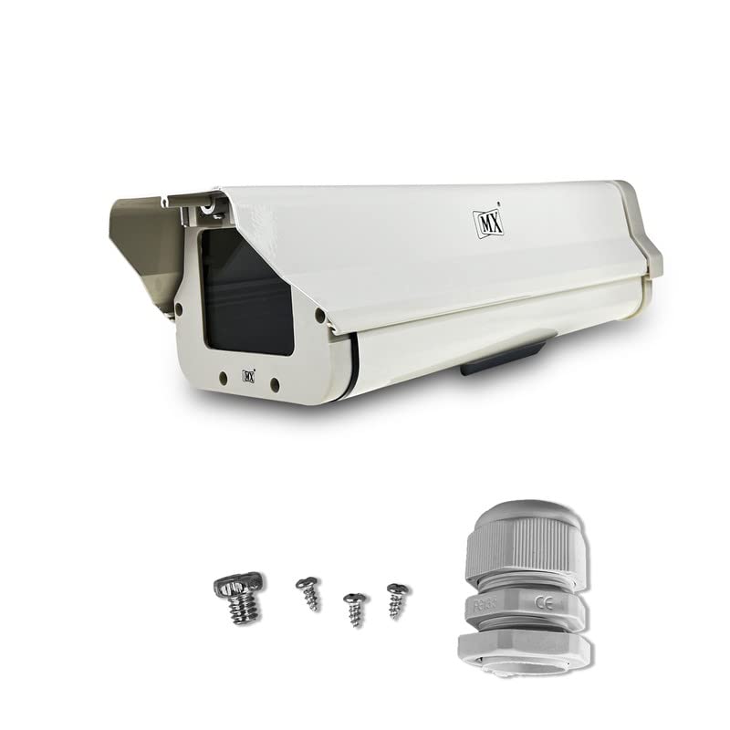 MX Outdoor WiFi CCTV Bullet Camera Dust Cover – IP66 Weather Resistant Protection | Ethernet Port Compatible | Waterproof Housing for Security Cameras | Made in India - Image 1