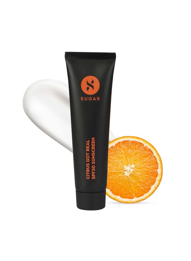 SUGAR Cosmetics - Citrus Got Real Sunscreen For All Skin Types Spf30 | No White Cast | Uva/B & Blue Light Protection | Enriched With Vitamin C - 30G - Image 1
