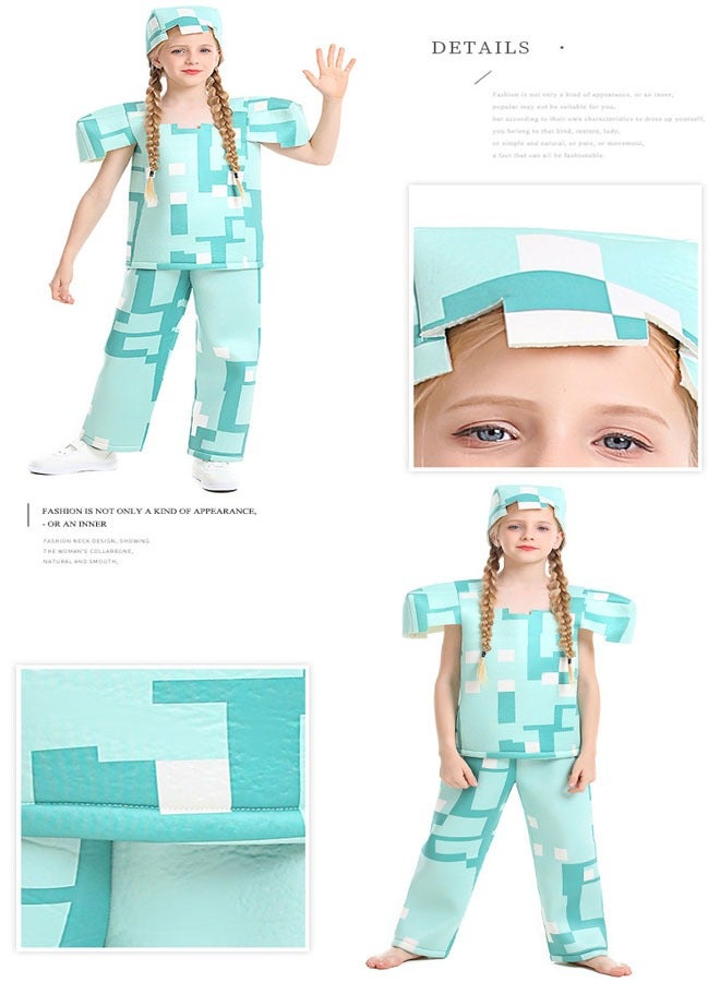 Minecraft Costumes, Magical Diamond Armor Sets for Kids, Minecraft Cosplay Costumes, Minecraft Cosplay Show Costumes - Image 4