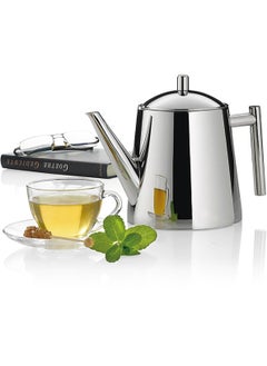 LOOPITYS 1500ml stainless steel teapot with a filter can be used to make flower tea or coffee  - Image 2