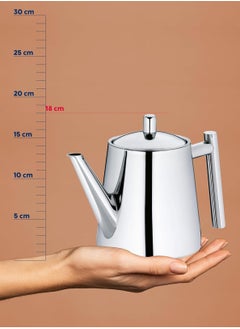 LOOPITYS 1500ml stainless steel teapot with a filter can be used to make flower tea or coffee  - Image 4