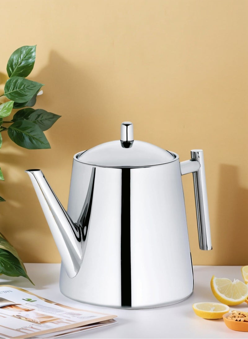 لوبيتيز الفولاذ المقاوم للصدأ إبريق الشاي مع فلتر يمكن استخدامها لصنع الشاي أو القهوة - Image 1