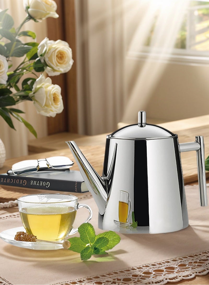لوبيتيز الفولاذ المقاوم للصدأ إبريق الشاي مع فلتر يمكن استخدامها لصنع الشاي أو القهوة - Image 2