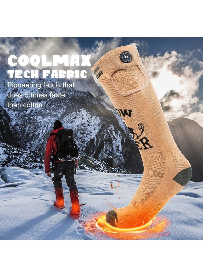 SNOW DEER Heated Socks, APP Controlled Rechargeable Socks for Men Women,7.4V Battery Socks for Hunting - Image 5