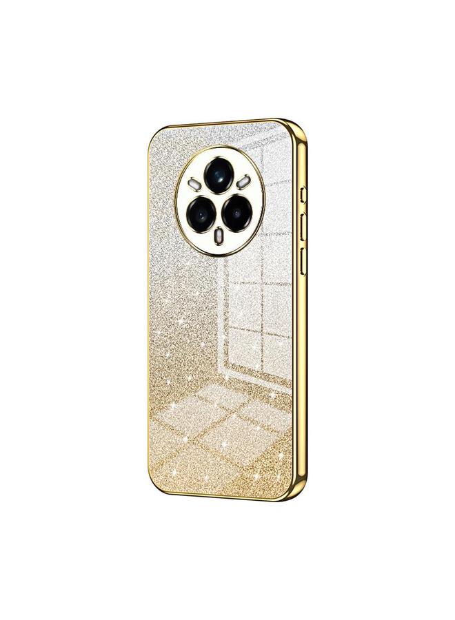 اس-توب جراب لهاتف Realme 14 Pro+، جراب هاتف مطلي بالكهرباء بمسحوق لامع متدرج - Image 1