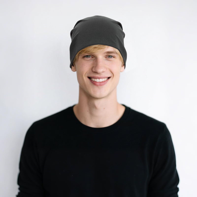 Sdfvsdg Slouchy Beanie Lightweight Running Beanie Cotton Skull Cap Hip-Hop Soft Hats for Men Women - Image 5