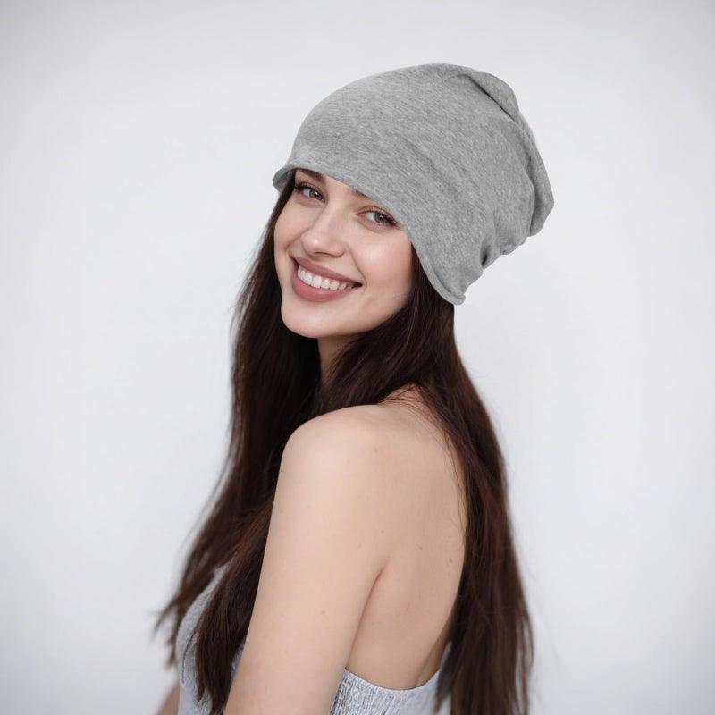 Sdfvsdg Slouchy Beanie Lightweight Running Beanie Cotton Skull Cap Hip-Hop Soft Hats for Men Women - Image 4