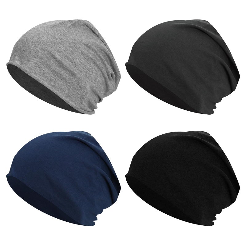 Sdfvsdg Slouchy Beanie Lightweight Running Beanie Cotton Skull Cap Hip-Hop Soft Hats for Men Women - Image 1