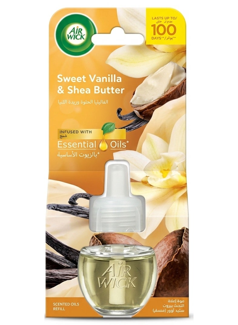 Sweet Vanilla & Shea Butter Air Freshener Refill Infused With Essential Oils 19ml