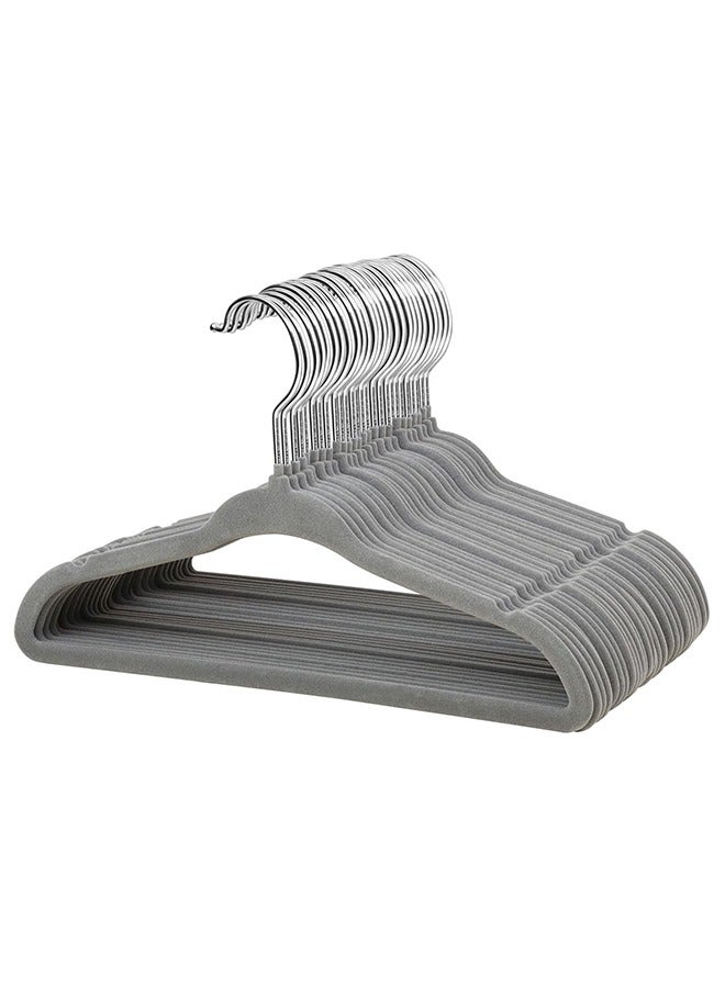 رولستيمي 100 قطعة المخملية عدم الانزلاق دعوى الملابس الشماعات ، 360-الدورية هوك - Image 1