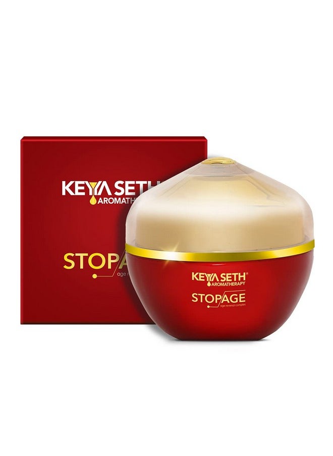 Keya Seth Aromatherapy Keya Seth Aromatherapy, Stopage-Age Reversal Treatment-Control Wrinkles, Rejuvenating, Night Cream For Glowing & Youthful Looking Complexing With Goodness Of Essential Oil 50Gm  - Image 1