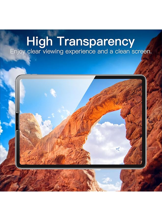 جي تيك واقي شاشة بلمسة واحدة لجهاز ايباد برو 11 انش موديل 2022 2021 2020 2018 وايباد اير 5 4 10.9 انش، طبقة زجاجية مقواة مع مجموعة ادوات المحاذاة التلقائية، شفاف عالي الدقة - Image 5