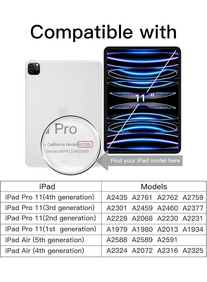 جي تيك واقي شاشة بلمسة واحدة لجهاز ايباد برو 11 انش موديل 2022 2021 2020 2018 وايباد اير 5 4 10.9 انش، طبقة زجاجية مقواة مع مجموعة ادوات المحاذاة التلقائية، شفاف عالي الدقة - Image 3