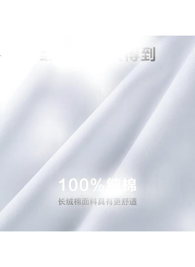 JD.com Men'S Solid Color Business Formal Shirt 200 Thread Count Long Staple Cotton Outerwear Men'S White Shirt Long Sleeve Shirt Grey 43 - Image 3