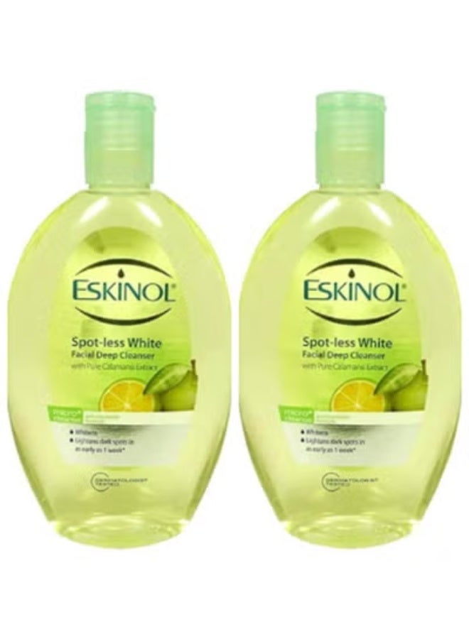 غسول الوجه لتنظيم الزيوت والتنظيف العميق كالاماسي 225 مل 2 قطع