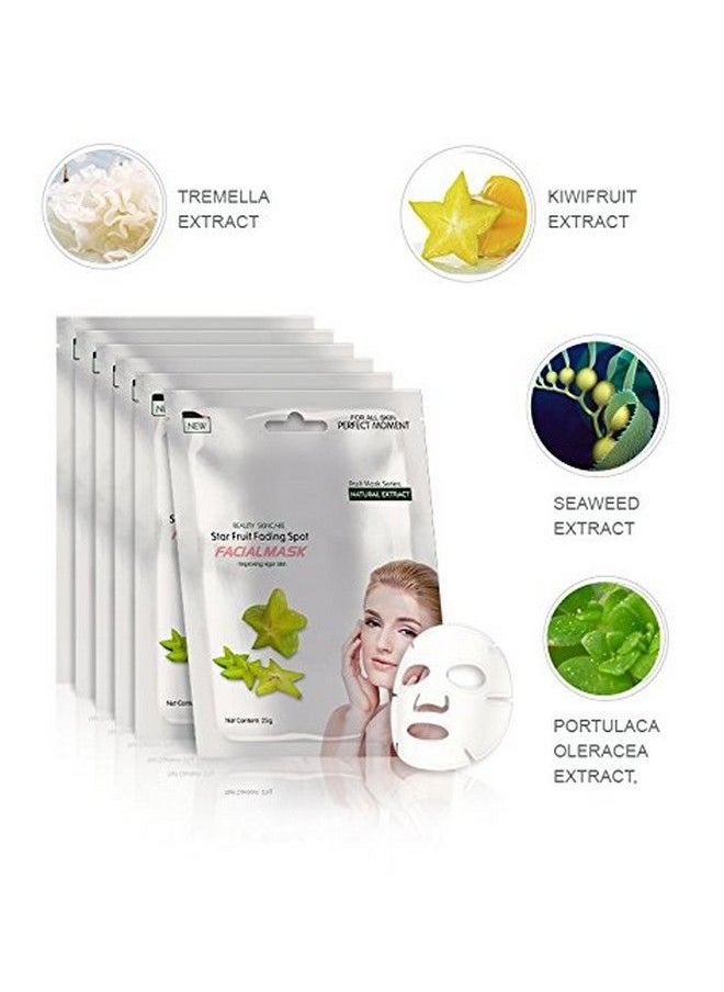 Mond'sub - Star Fruit Beauty Skin Care Face Sheet Facial Mask With Natural Extract Improving Vigor Skin 25Gm Each For Unisex (Pack Of 9) - Image 1