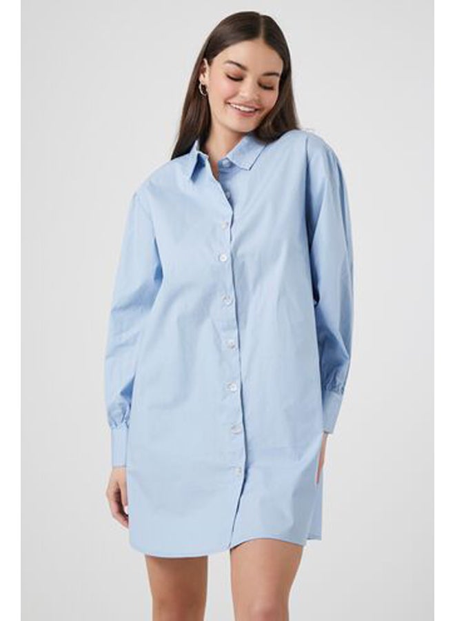 FOREVER 21 Poplin Mini Shirt Dress - Image 1