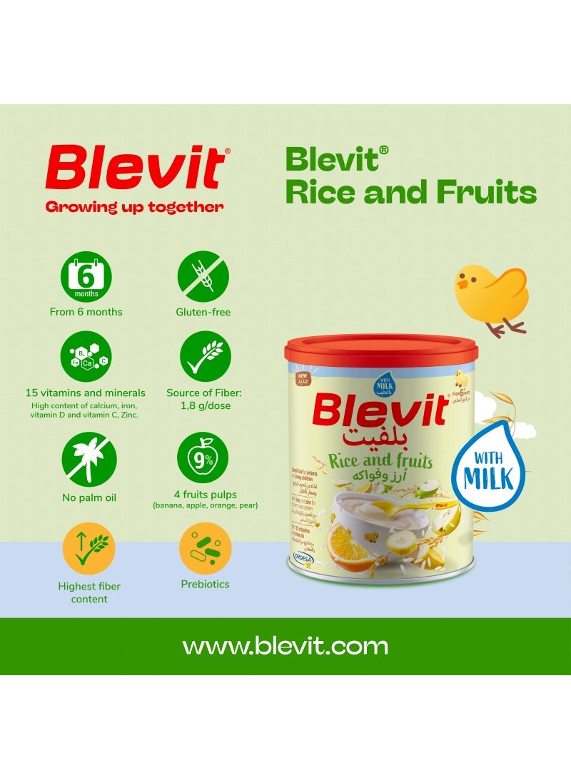 Blevit حبوب الأرز والفواكه الجافة من 6 أشهر - Image 3