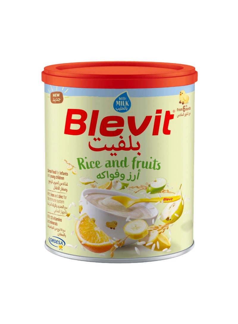 Blevit حبوب الأرز والفواكه الجافة من 6 أشهر - Image 1