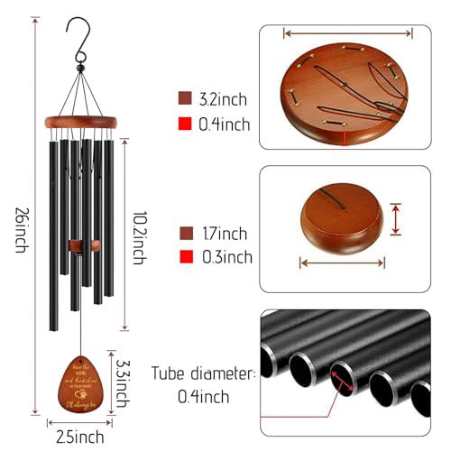 JUBOPE Pet Memorial Wind Chimes 26 Dog Memorial Gifts for Loss of Dog Dogs Remembrance Bereavement Gift Pet Loss Sympathy Gifts Design 3 - Image 3